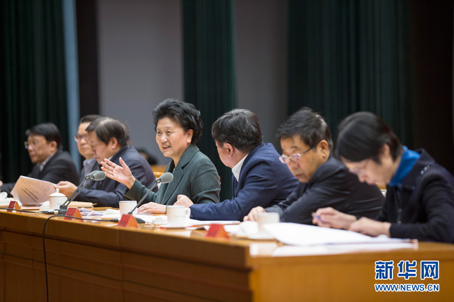 1月16日，中共中央政治局委員、國(guó)務(wù)院副總理劉延?xùn)|在北京出席“加強(qiáng)和改進(jìn)新形勢(shì)下高校思想政治工作專題研討班”開班式。 新華社記者崔新鈺 攝