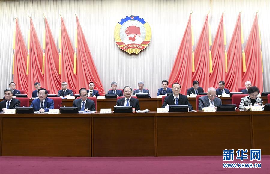 1月22日，政協(xié)第十二屆全國(guó)委員會(huì)常務(wù)委員會(huì)第二十四次會(huì)議在北京開幕。全國(guó)政協(xié)主席俞正聲出席開幕會(huì)。 新華社記者 燕雁 攝