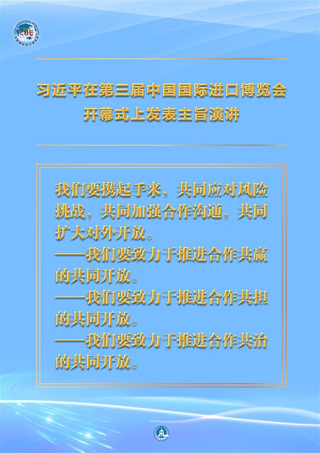 （圖表·海報）［第三屆進(jìn)博會］習(xí)近平在第三屆中國國際進(jìn)口博覽會開幕式上發(fā)表主旨演講 （6）