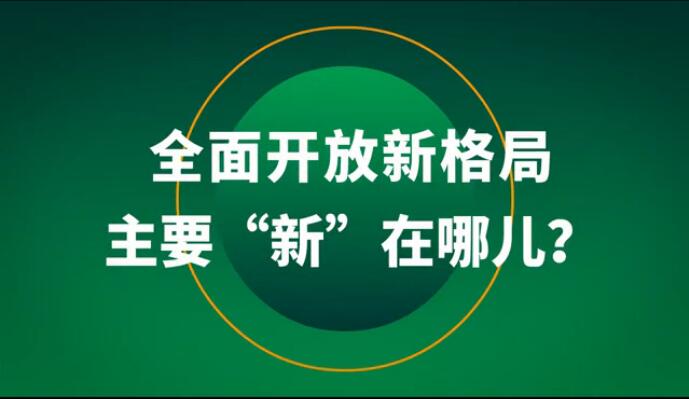 全面開放新格局主要“新”在哪兒？