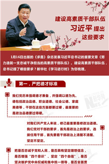 建設(shè)高素質(zhì)干部隊(duì)伍，習(xí)近平提出這些要求