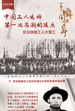 1923，中國工人運(yùn)動(dòng)第一次高潮的頂點(diǎn)