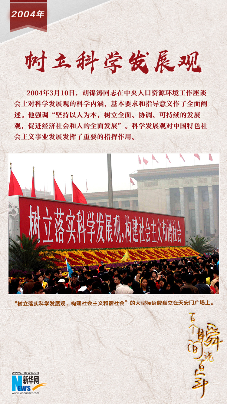2004，樹立科學(xué)發(fā)展觀