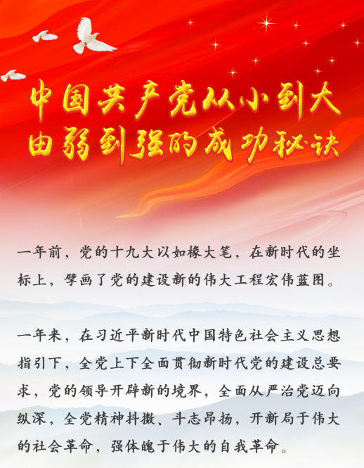 中國共產(chǎn)黨從小到大、由弱到強(qiáng)的成功秘訣