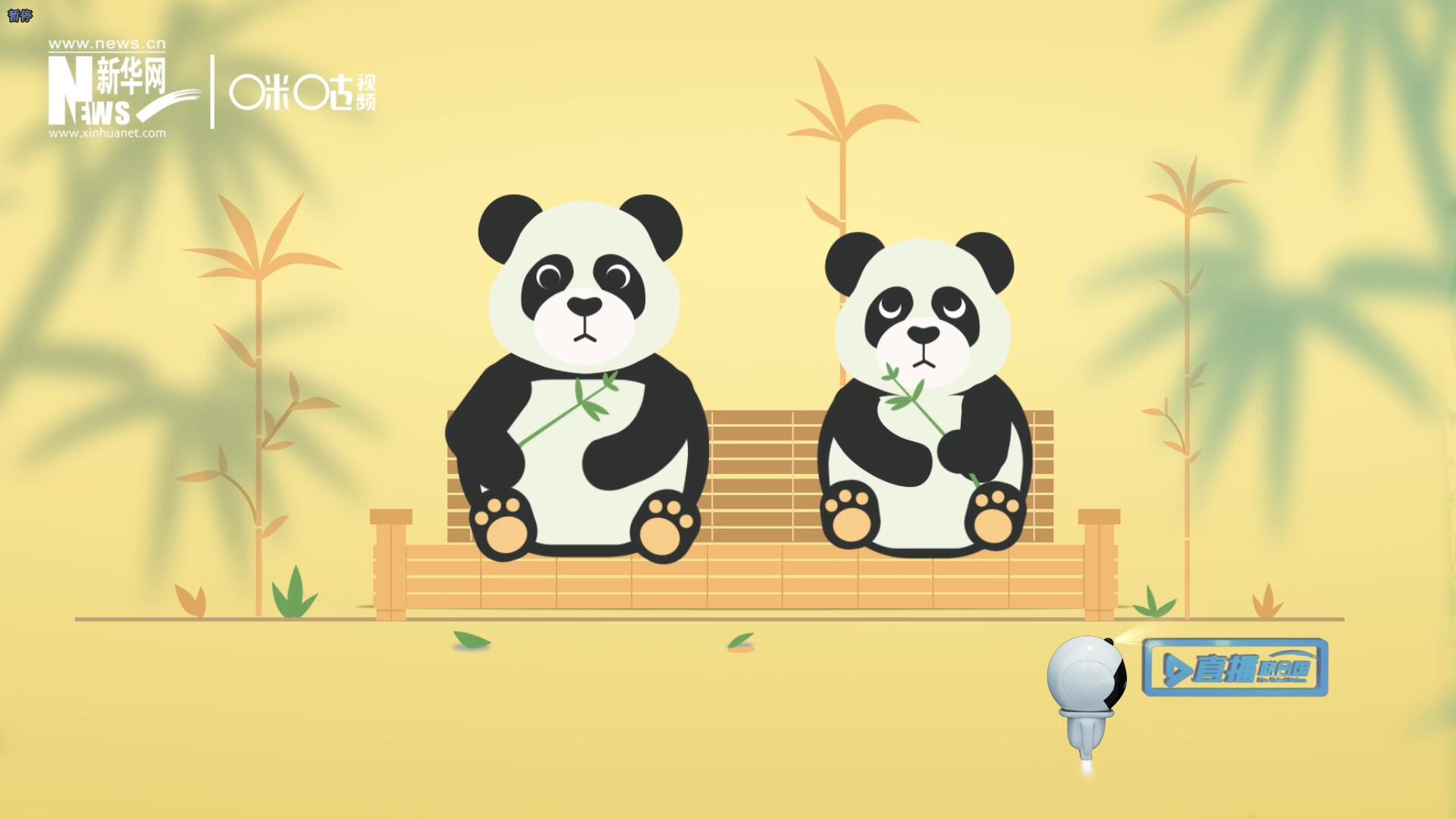 “哥哥你看，又有人來(lái)看我們了。”“有什么奇怪的，我們可是聯(lián)合國(guó)‘最萌’的大使??！”。