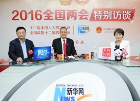 胡云騰、王建業(yè)做客新華網(wǎng)