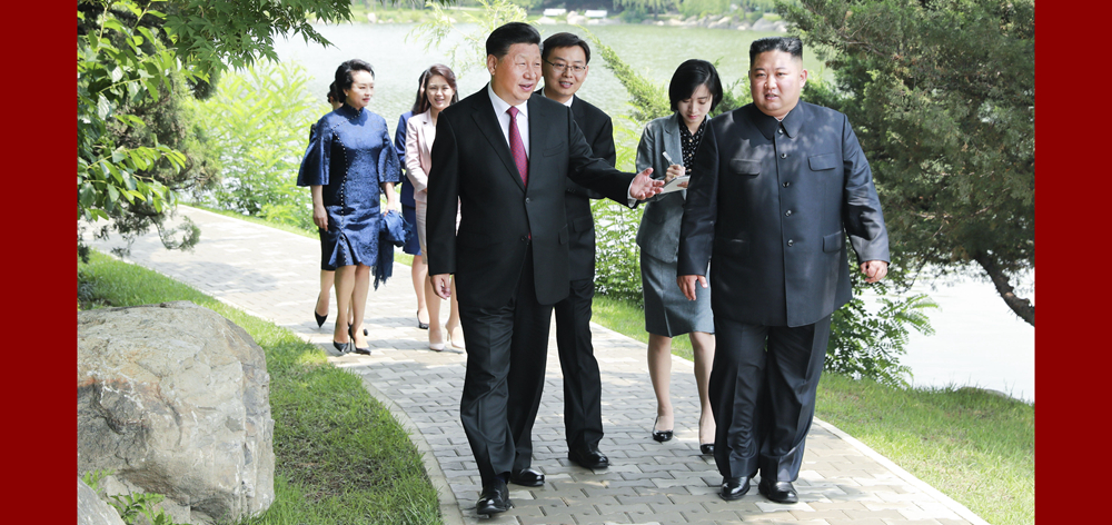 習(xí)近平會見朝鮮勞動黨委員長、國務(wù)委員會委員長金正恩